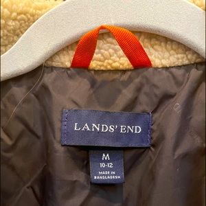 Land’s End light women’s jacket. Brown, size M